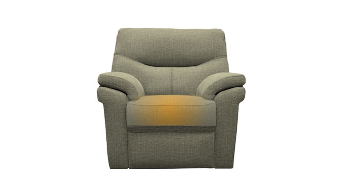 G Plan Seattle Heated Armchair Beach Duck Egg